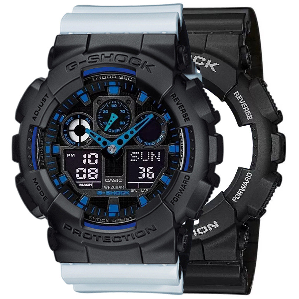 Zegarek Casio G Shock SET GA 100 1A2ER BEZEL 10358741 PASEK