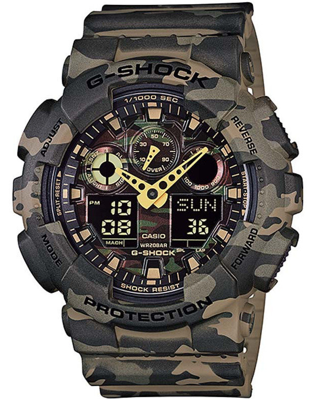 Zegarek kwarcowy CASIO GA 100CM 5AER męski G SHOCK WR200 Casio