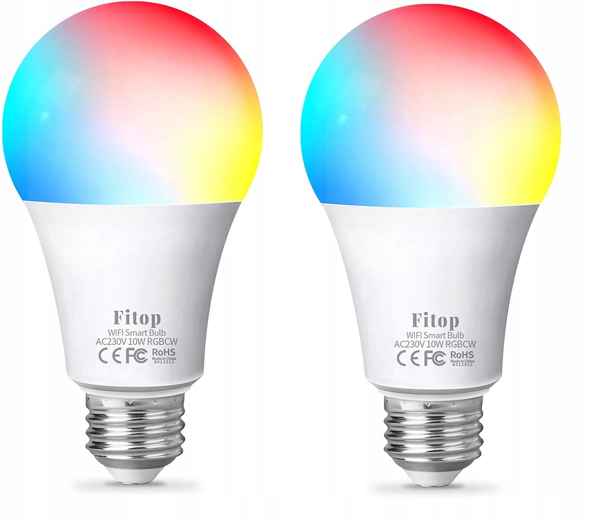 ZESTAW 2x Żarówka LED E27 10W RGB Smart WiFi FITOP Inna marka Sklep