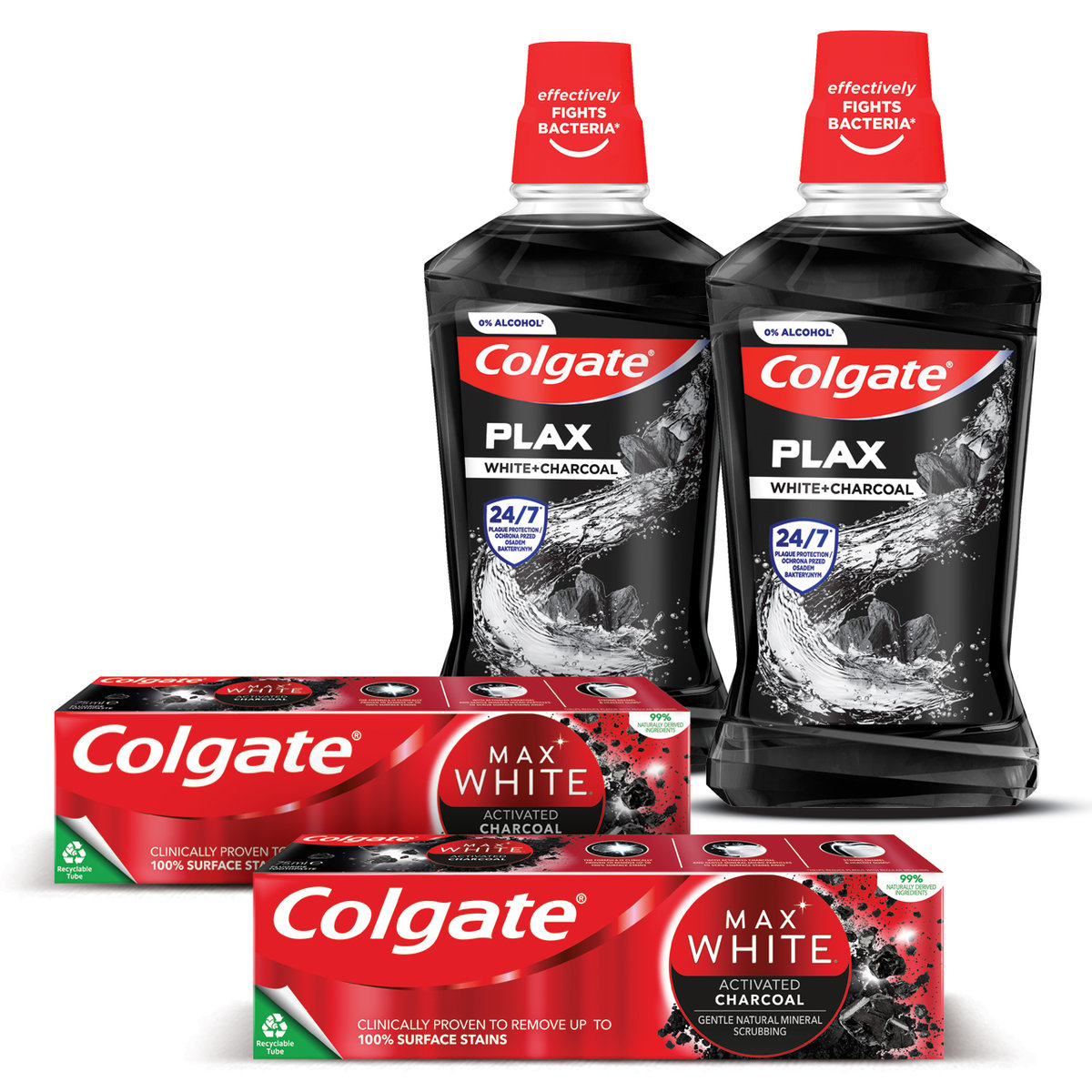 Zestaw COLGATE ZESTAW wybielający zęby z węglem aktywnym Sklep EMPIK