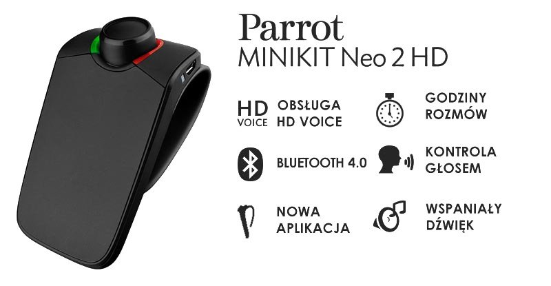 Zestaw głośnomówiący PARROT MiniKit Neo2 HD Bluetooth Parrot