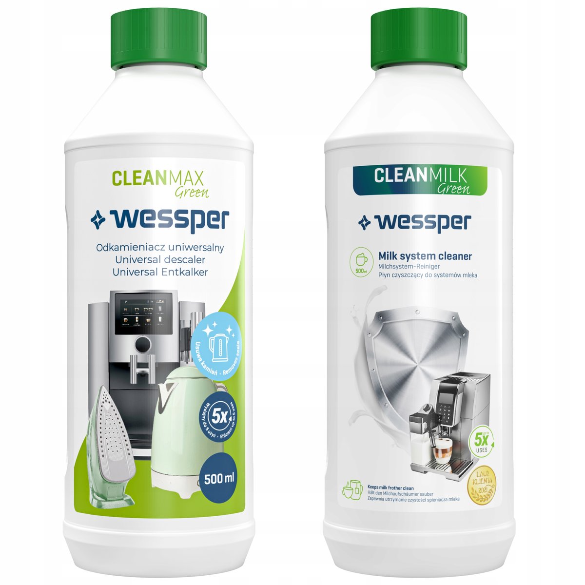 Zestaw Odkamieniacz Do Ekspresu Wessper Cleanmax Green Ml P Yn