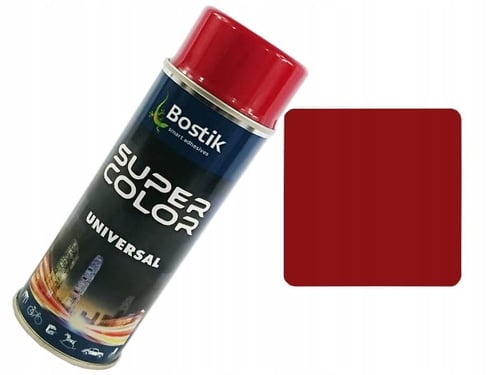 Lakier W Sprayu Uniwersalny Super Color 400 Ml Rubinowy Bostik