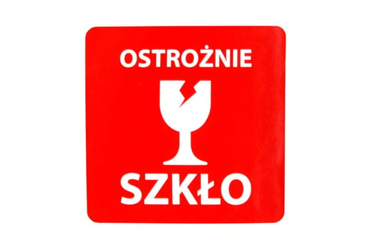 Etykiety Ostrożnie szkło 70x70 1000szt 40mm T Pack Sklep EMPIK