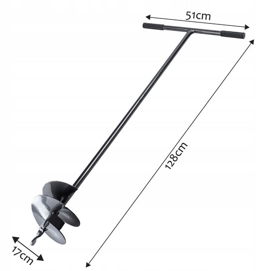 Świder Ręczny Do Ziemi Gruntu Gleby Dołownik 170mm KADAX Sklep