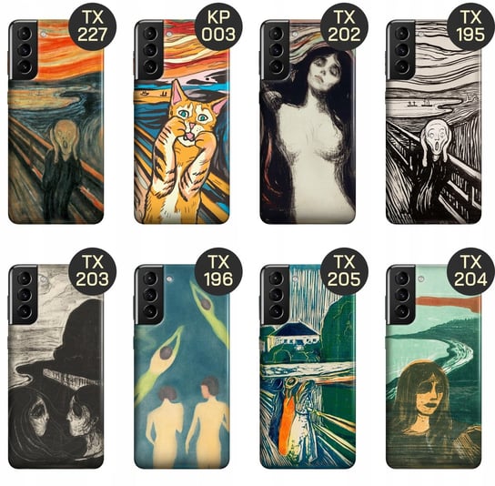 Etui Do Samsung Galaxy S21 Plus 5G Wzory Edvard Munch Krzyk Malarstwo