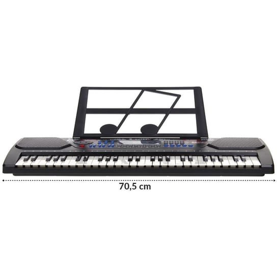 Keyboard Pianino Elektroniczne Do Nauki Gry Organy 54 Klawisze Mikrofon