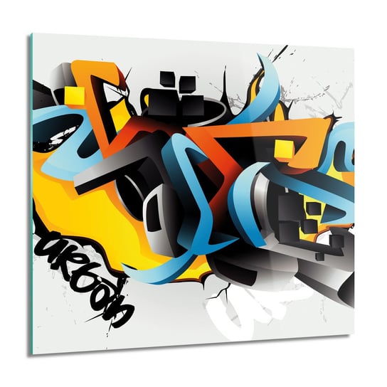 ArtprintCave 3D graffiti kwadrat Foto szklane ścienne 60x60 cm