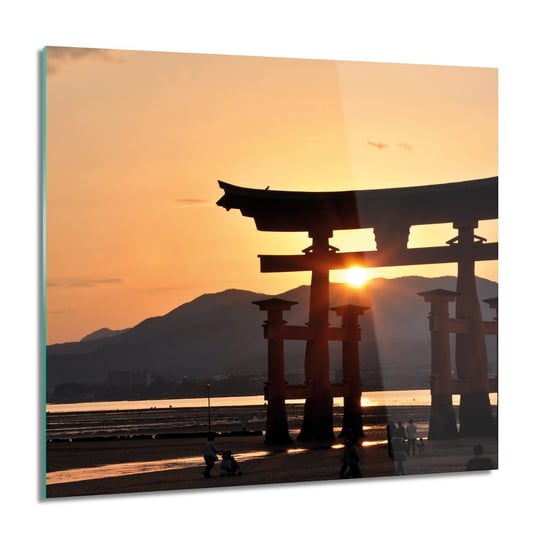 ArtprintCave Japonia góry rzeka Foto szklane na ścianę 60x60 cm