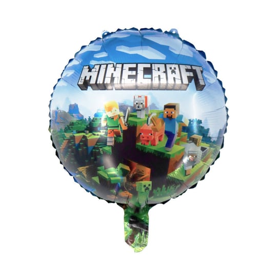 Balon foliowy Minecraft 45 cm Party spot Przyjęcia i okazje w