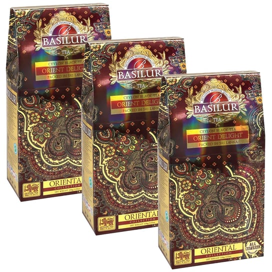 BASILUR Orient Delight Czarna herbata cejlońska liściasta 100 g x3