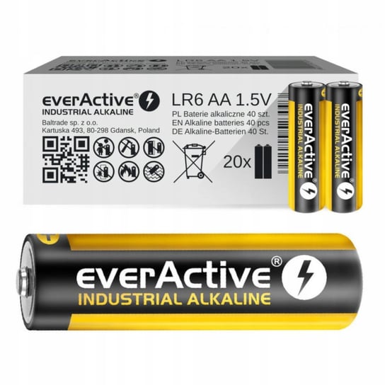 Bateria Przemys Owe Industrial Alkaline Lr Aa X Everactive Sklep