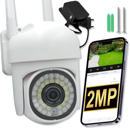 Bezprzewodowa Zewn Trzna Kamera Wifi Mp Fullhd Obrotowa Ptz Ts