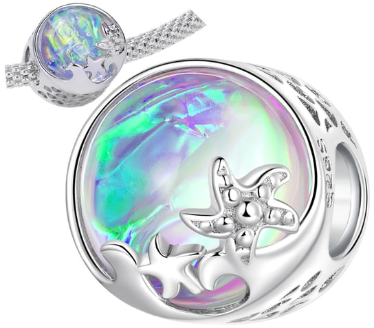 Charms Ocean Zawieszka Holograficzna Srebro Inna Marka Moda