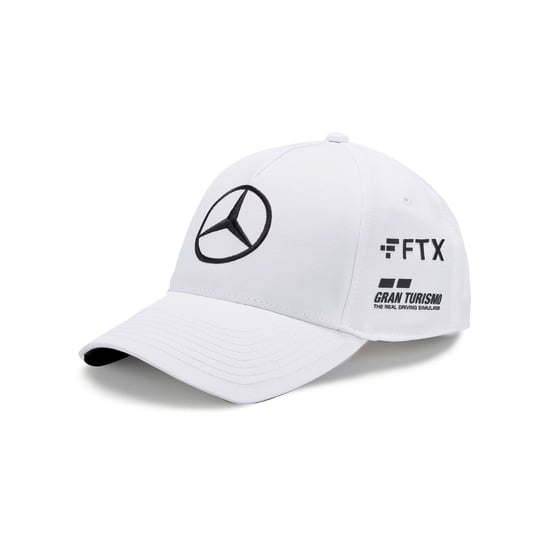 Czapka Męska Baseballowa Biała Lewis Hamilton Mercedes Amg F1 2022