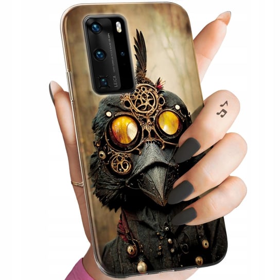 Etui Do Huawei P40 Pro Wzory Steampunk Maszyny Laboratoria Obudowa Case