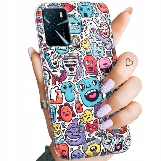 Etui Do Oppo A A S Wzory Doodle Zwierz Ta Potwory Rysunki Obudowa