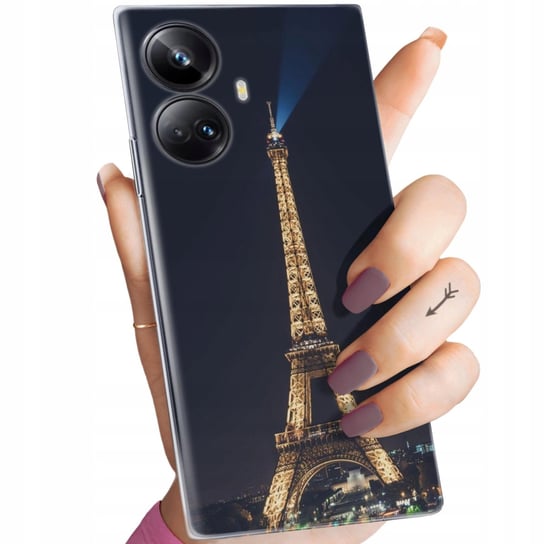 Etui Do Realme 10 Pro 5G Wzory Paryż Francja Eiffel Obudowa Pokrowiec