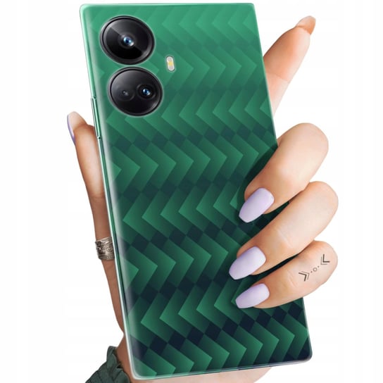 Etui Do Realme 10 Pro 5G Wzory Zielone Grassy Green Obudowa Pokrowiec