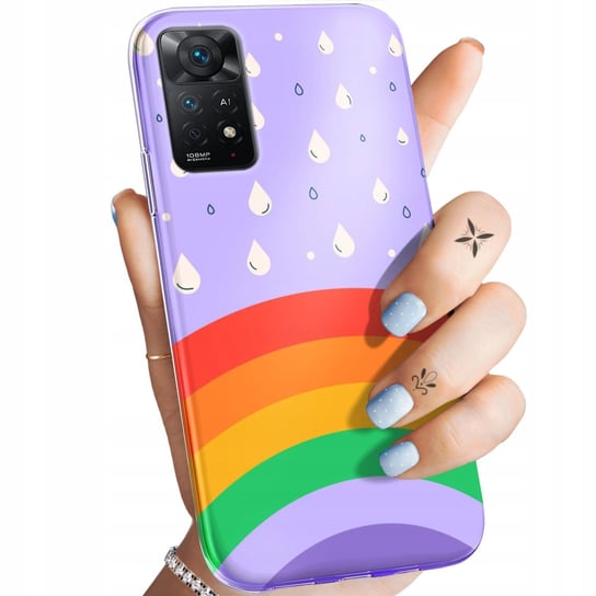 Etui Do Redmi Note 11 Pro 4G 5G Wzory Tęcza Rainbow Obudowa Pokrowiec