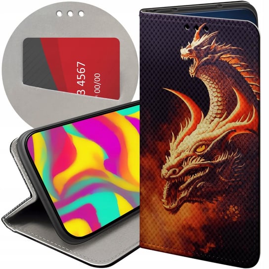 Etui Z Klapk Do Xiaomi T Wzory Smoki Dragon Taniec Smok W Futera