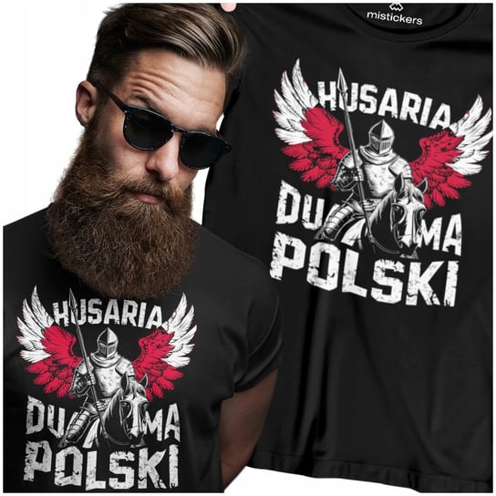 KOSZULKA PATRIOTYCZNA HUSARIA MĘSKA POLSKA DUMA POLSKI T SHIRT inna