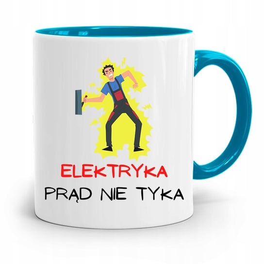 Kubek B Kitny Prezent Dla Elektryka Pr D Nie Tyka Z Nadrukiem Ze