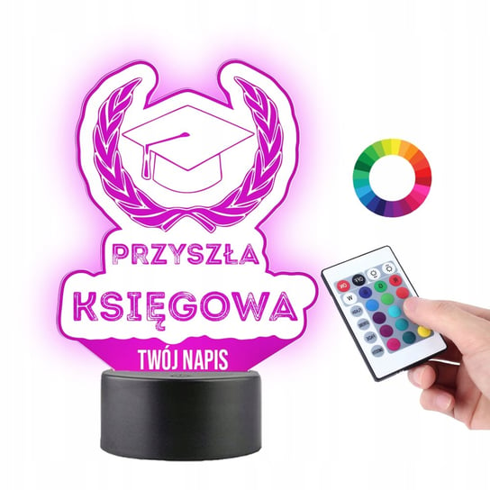 Lampka Na Biurko Statuetka Led Prezent Dla Przysz Ej Ksi Gowej Grawer