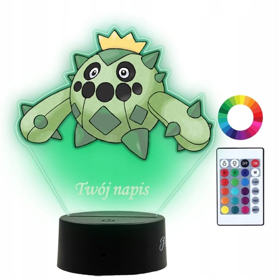 Lampka Nocna Dla Dzieci Z Nadrukiem Cacnea Pokemon Prezent Imi D Led