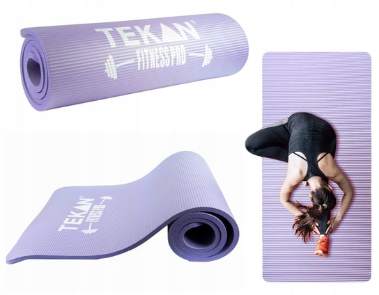 Mata Do Ćwiczeń Jogi Fitness Yoga Gruba 1 5Cm Fioletowy Tekan Sport