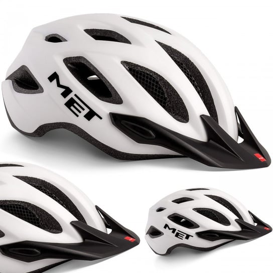 Met Kask Rowerowy Crossover Bia Y Rozmiar Xl Met Sport Sklep