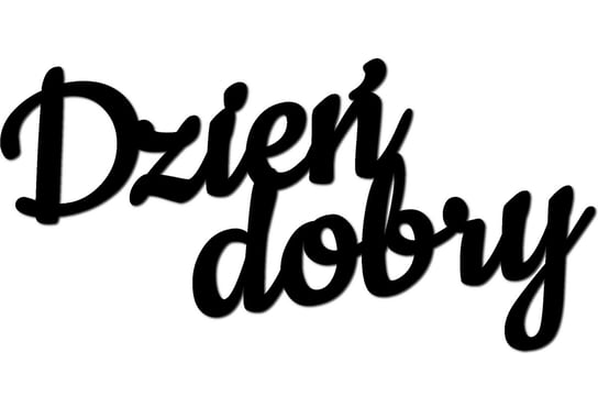 Obraz Dekoracja Napis Dzie Dobry Cookie Cm Czarny Inny Producent