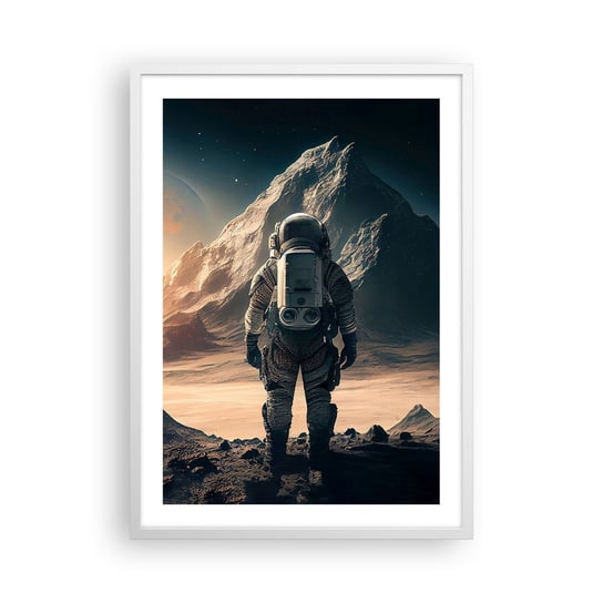 Obraz Plakat Nowe Wyzwanie X Cm Astronauta Planeta Kosmos