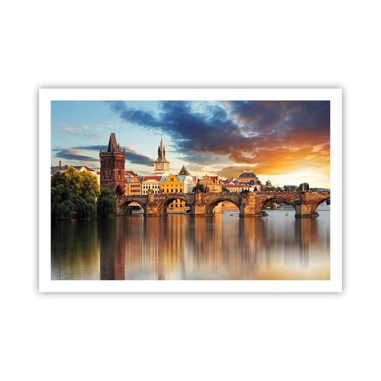 Obraz Plakat Piękna od wieków 91x61cm Miasto Praga Czechy