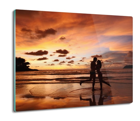 osłona splashback szklana Pocałunek plaża 60x52 ArtprintCave