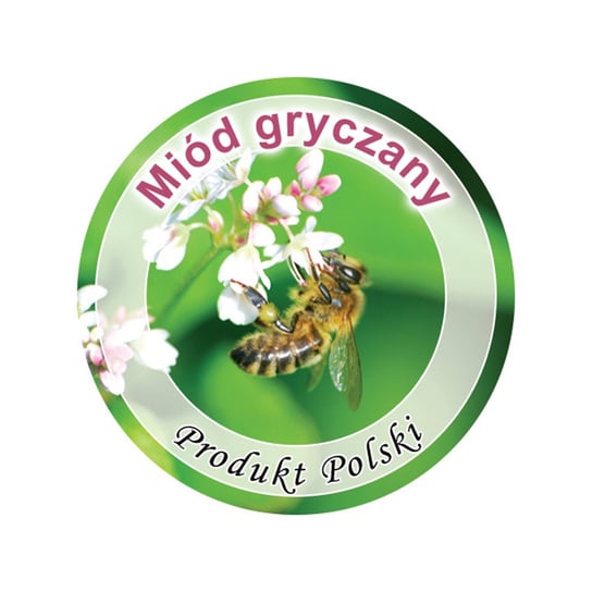 Paczka Etykiet Mini Okr G Ych Na Mi D Gryczany Szt Wz R Ek