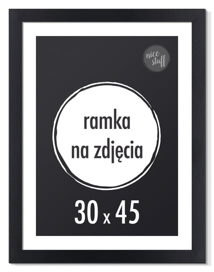 RAMKA NA ZDJĘCIA 30x40 cm foto ramki czarna 40x30 Nice Stuff Sklep