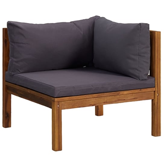 Sofa Narożna Ogrodowa 69x69x62 5 cm ciemnoszary Zakito Europe