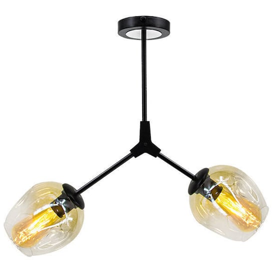 Sufitowa Lampa Loftowa Elm Black Qg Mdeco Modernistyczna Oprawa