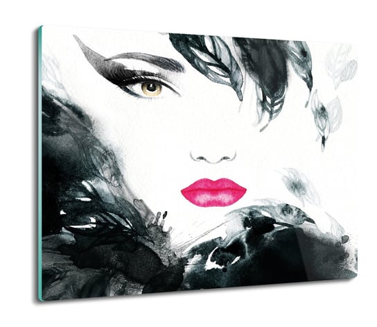 Szklana Deska Splashback Twarz Kobiety Obraz 60x52 ArtprintCave