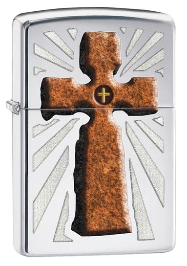 Zippo Zapalniczka Kamienny Krzy High Polish Chrome Zippo Sport