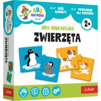 02905 "GRA - Zwierzęta/ABC Malucha" / KAZSTUDIO SA Rodzina Treflików FSC Mix 70%, gra planszowa Trefl