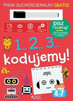 1...2...3... kodujemy! Książka z pisakiem suchościeralnym - Milena Mochocka