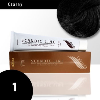 1 czarna Scandic Line kremowa farba do włosów LaStrada 100ml - Scandic Line