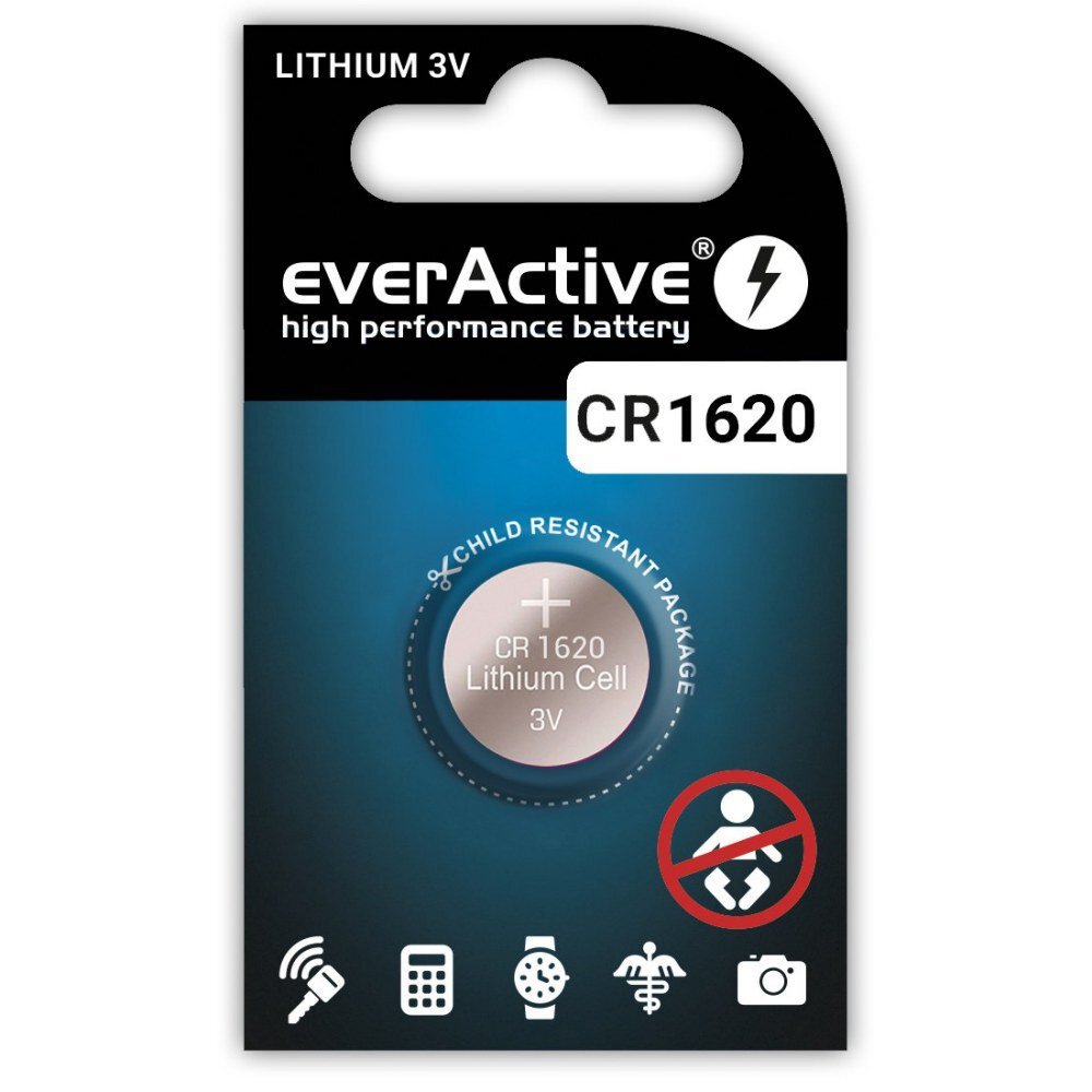 Zdjęcia - Bateria / akumulator everActive 1 x bateria litowa mini  CR1620 