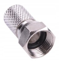 1 x WTYK F 8,2mm SAT TV Nakręcany z Uszczelką na Kabel Złącze RG6 1 sztuka Cabletech
