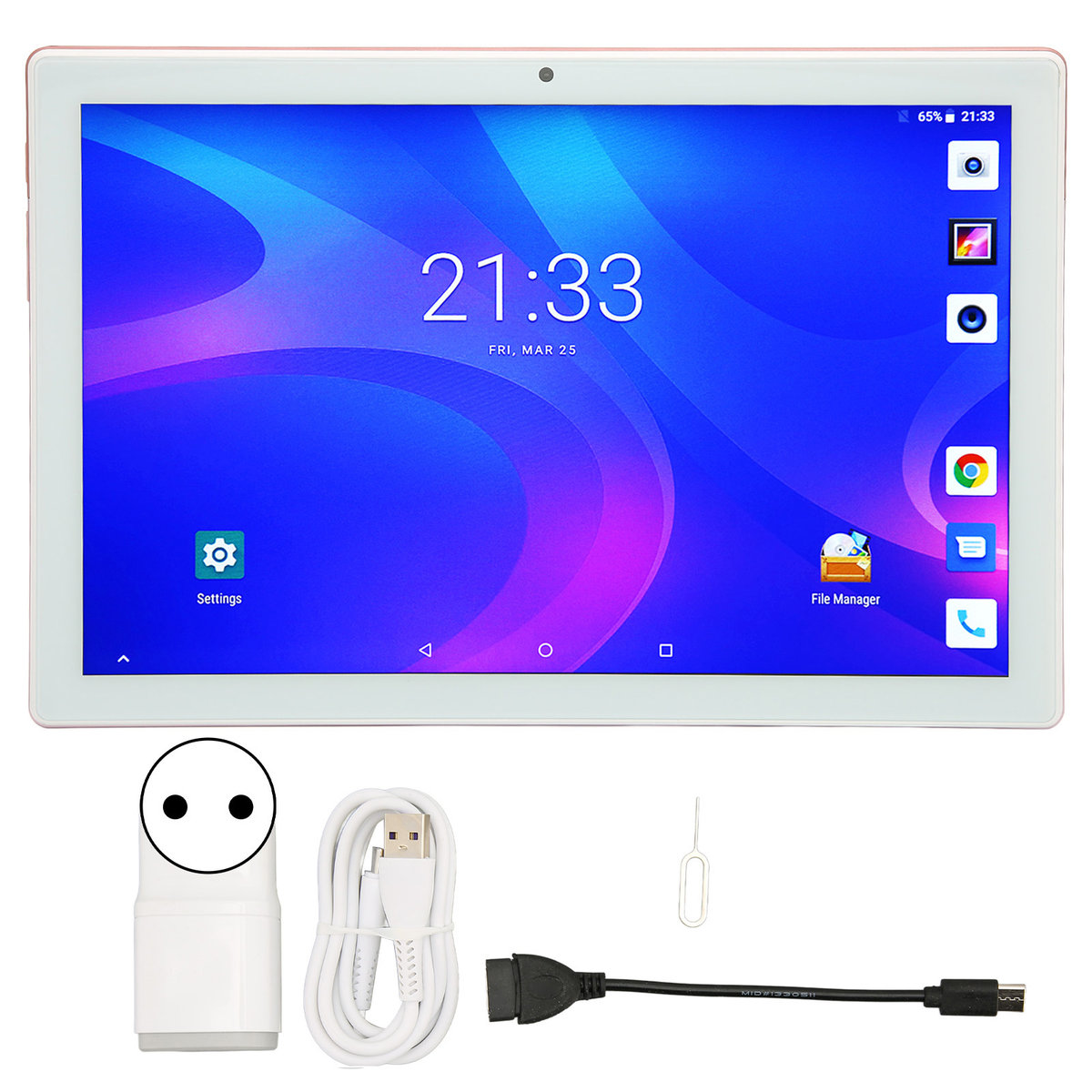 10,0-calowy różowy tablet z systemem Android 11.0 i funkcją połączeń 4G ...