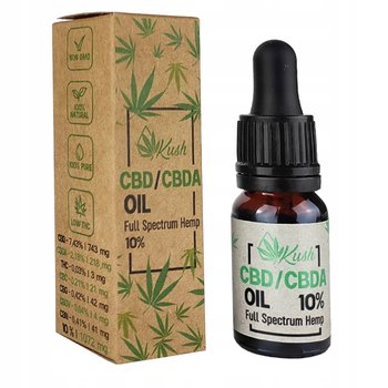 10% olejek KONOPNY CBD + CBDA | THC CBG CBN | RAW Full Spectrum | 10ml - Kush CBD
