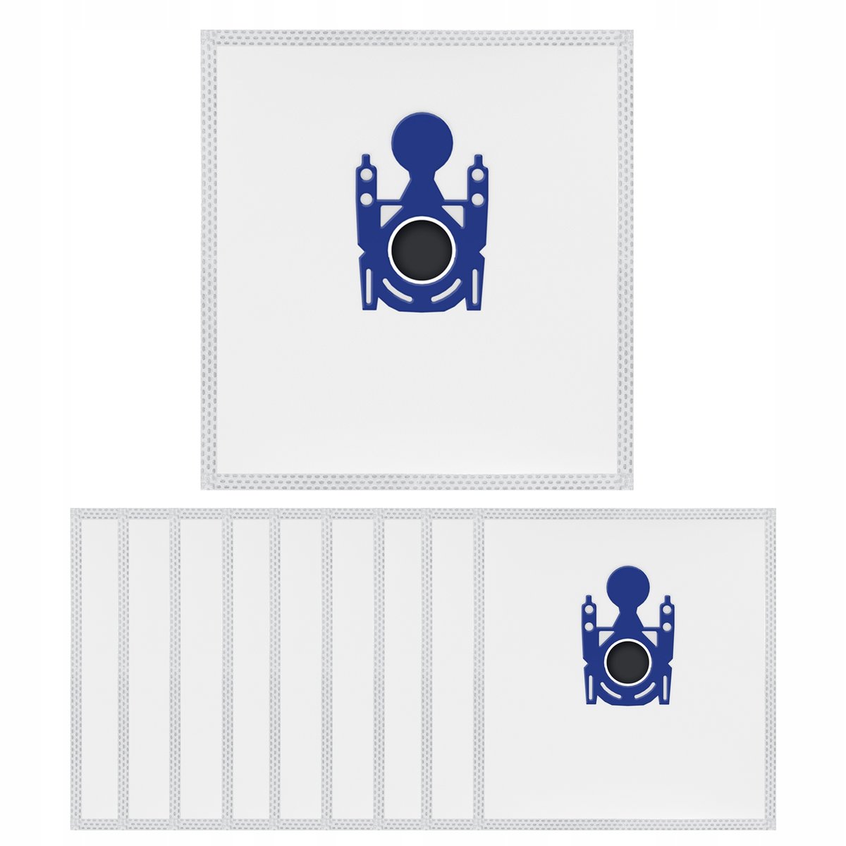 PakTrade 10 Sacchetti Per Aspirapolvere In Microfibra + Filtro – Compatibile Con Bosch Free'e, GL Serie, Move E Siemens