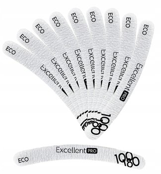 10 X Excellent Pro Pilnik Do Paznokci Wzmocniony Banan Eco 100/180 - Puderek